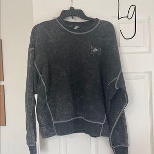 Nike womens acid wash sweatshirt